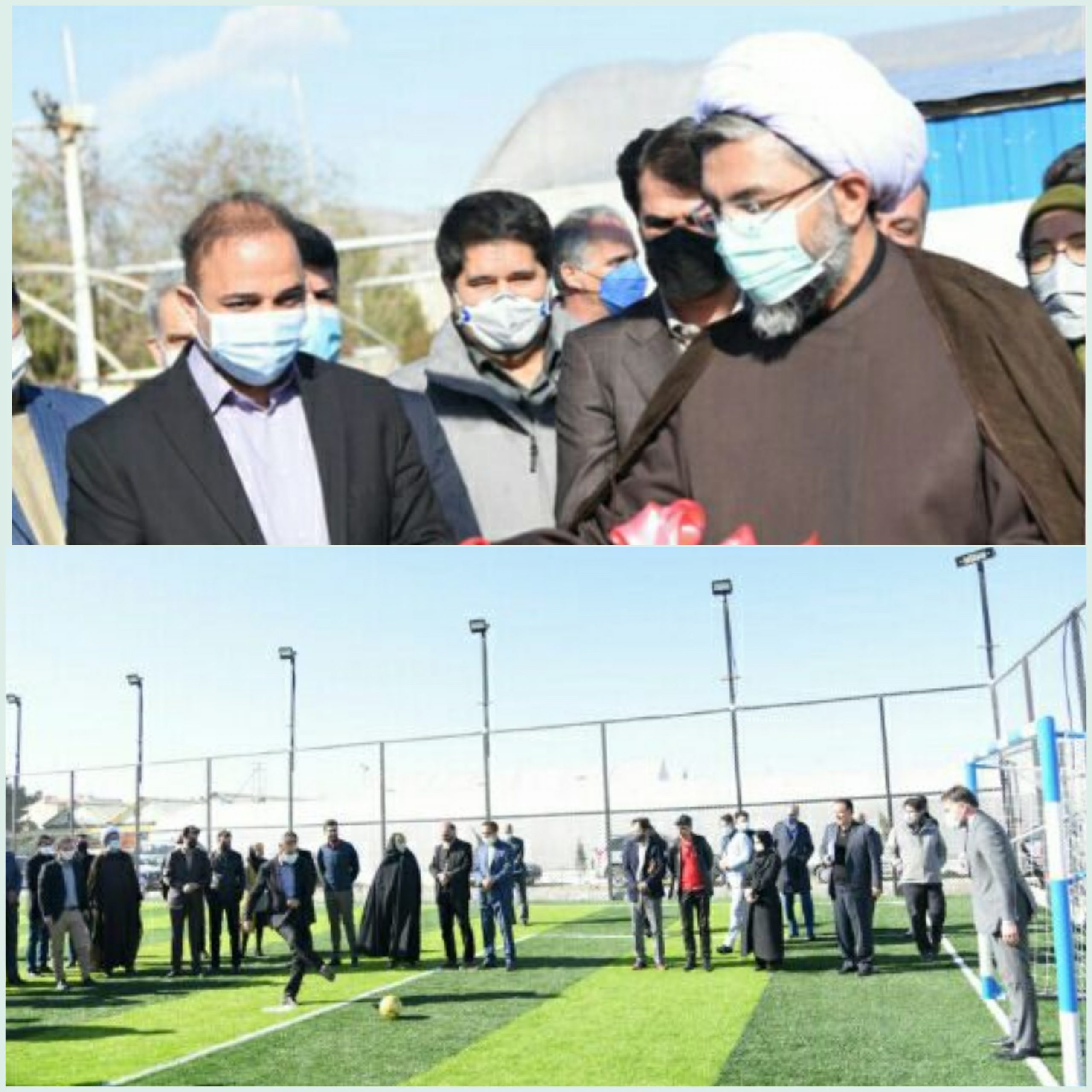 افتتاح زمین فوتبال چمن مصنوعی در مجتمع گلشهر البرز