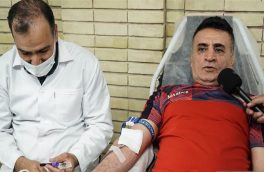حمایت کشتی گیران از پویش نذر خون