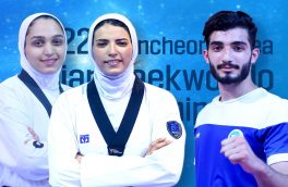 رقابتهای تکواندو قهرمانی آسیا / ۲ طلا و یک نقره دستاورد تکواندوکاران ایرانی