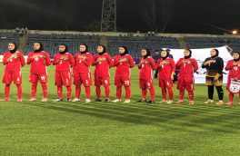 پیروزی تیم ملی فوتبال بانوان ایران مقابل تاجیکستان