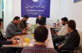 تجلیل هیات تکواندو استان اردبیل از خبرنگاران ورزشی