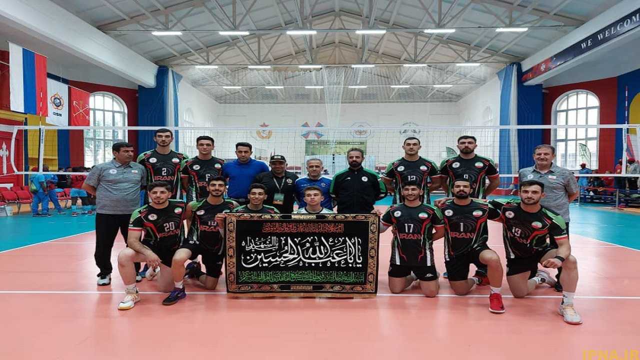 تیم والیبال ارتش مدال طلای والیبال مسابقات سن پترزبورگ را کسب کرد