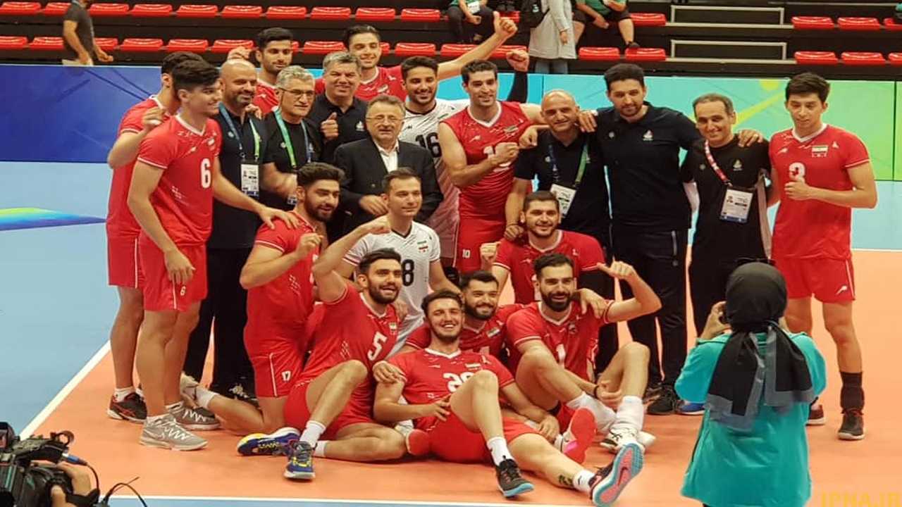 صعود ملی پوشان والیبال به نیمه نهایی با شکست پاکستان