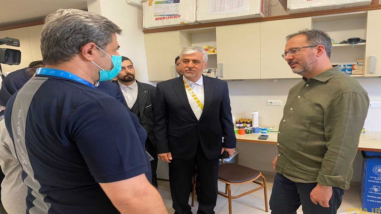 بازدید وزرای ورزش و جوانان ایران و ترکیه از دهکده بازی‌های کشور‌های اسلامی