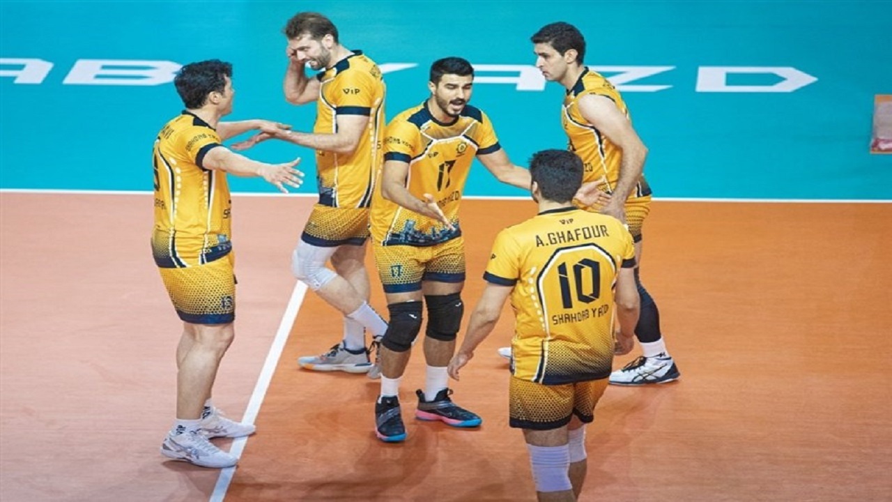 برد آسان تیم والیبال شهداب در جام باشگاه‌های آسیا