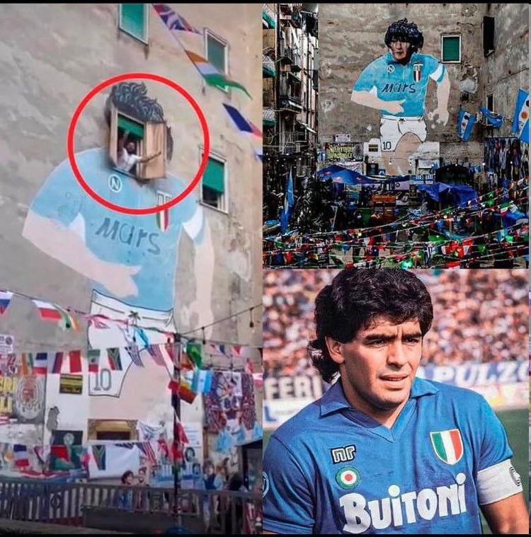 عکس | پنجره‌ی جادویی مارادونا باز شد