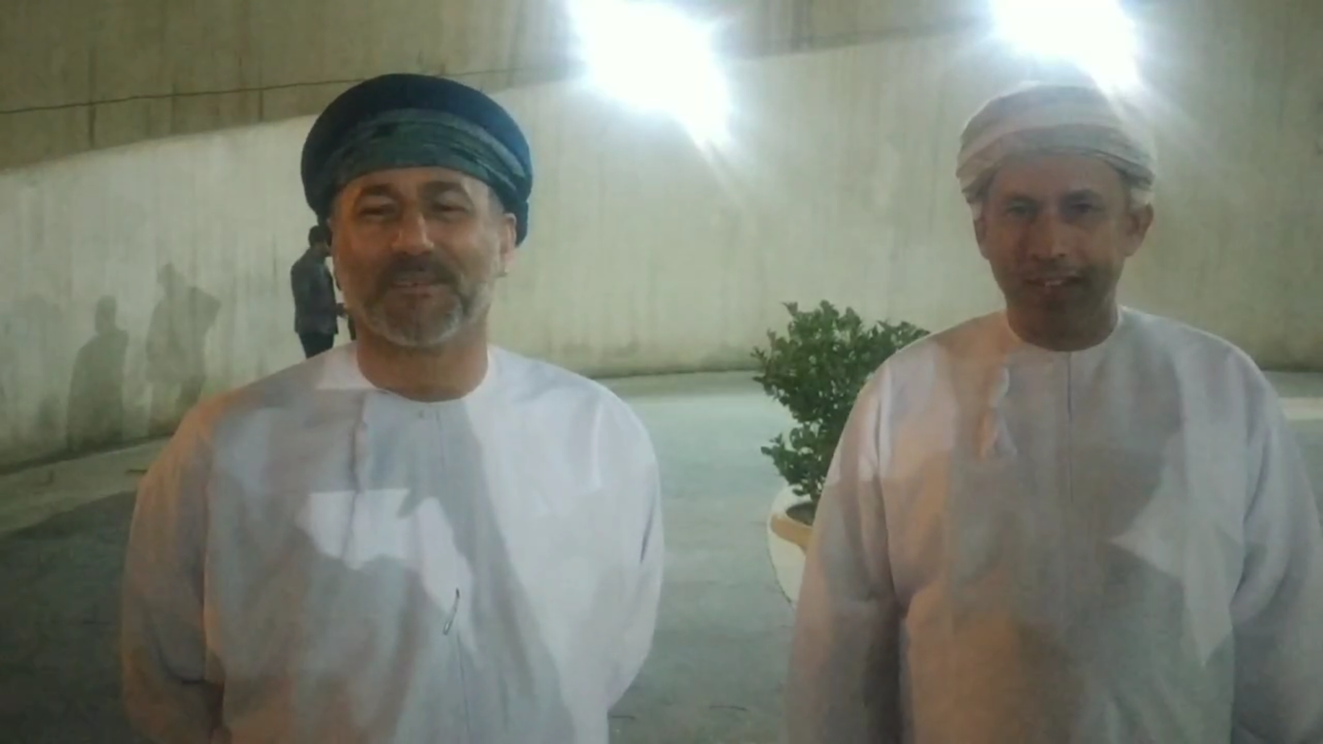 حضور رئیس فدراسیون فوتبال عمان در استادیوم آزادی