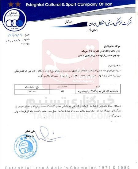 تیم فوتبال استقلال ,