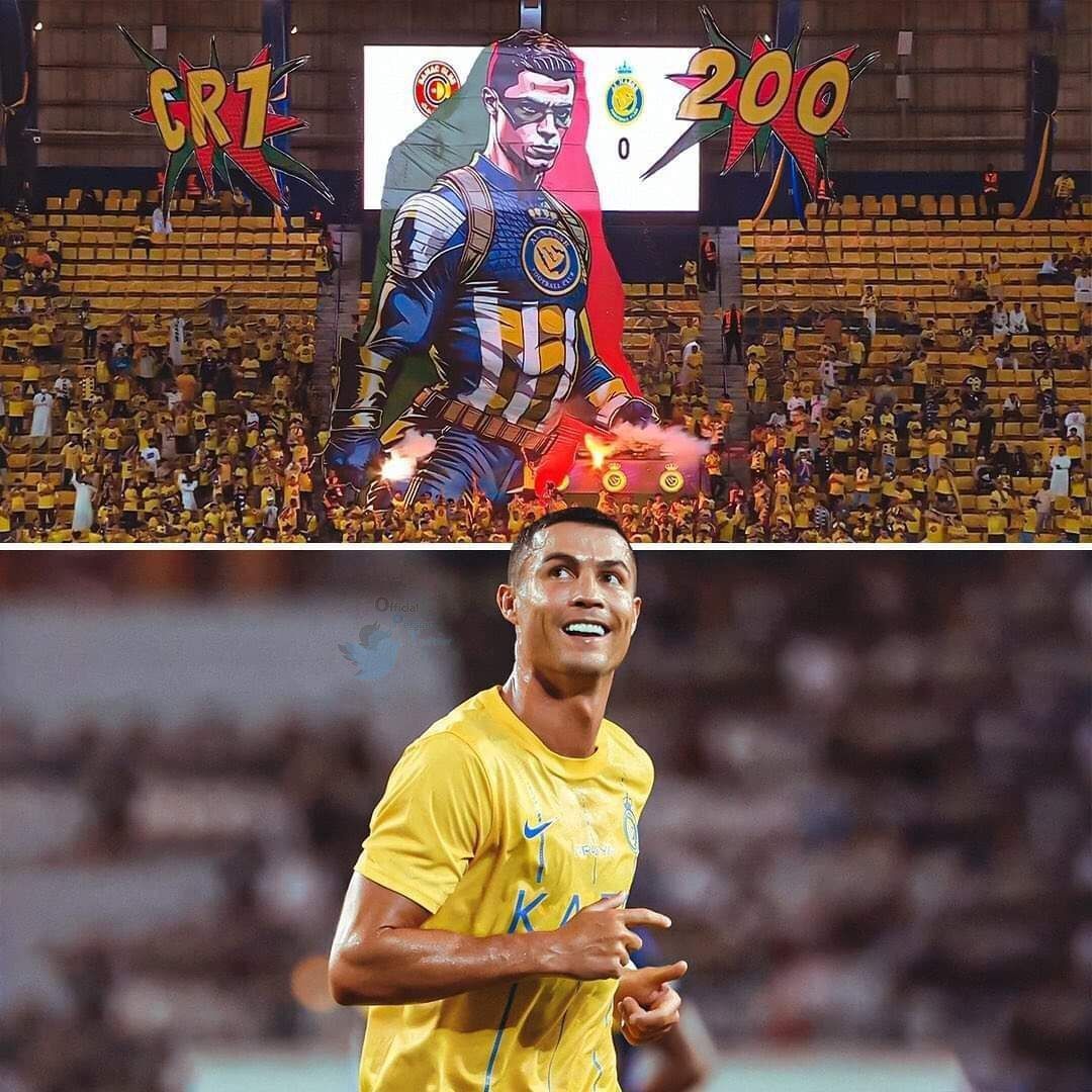 عکس| سورپرایز النصری‌ها در بازگشت رونالدو/ CR200 ابرقهرمان عربستانی‌ها شد!