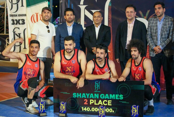 خط پایان مسابقات بسکتبال ۳ نفره در بوستان آب و آتش