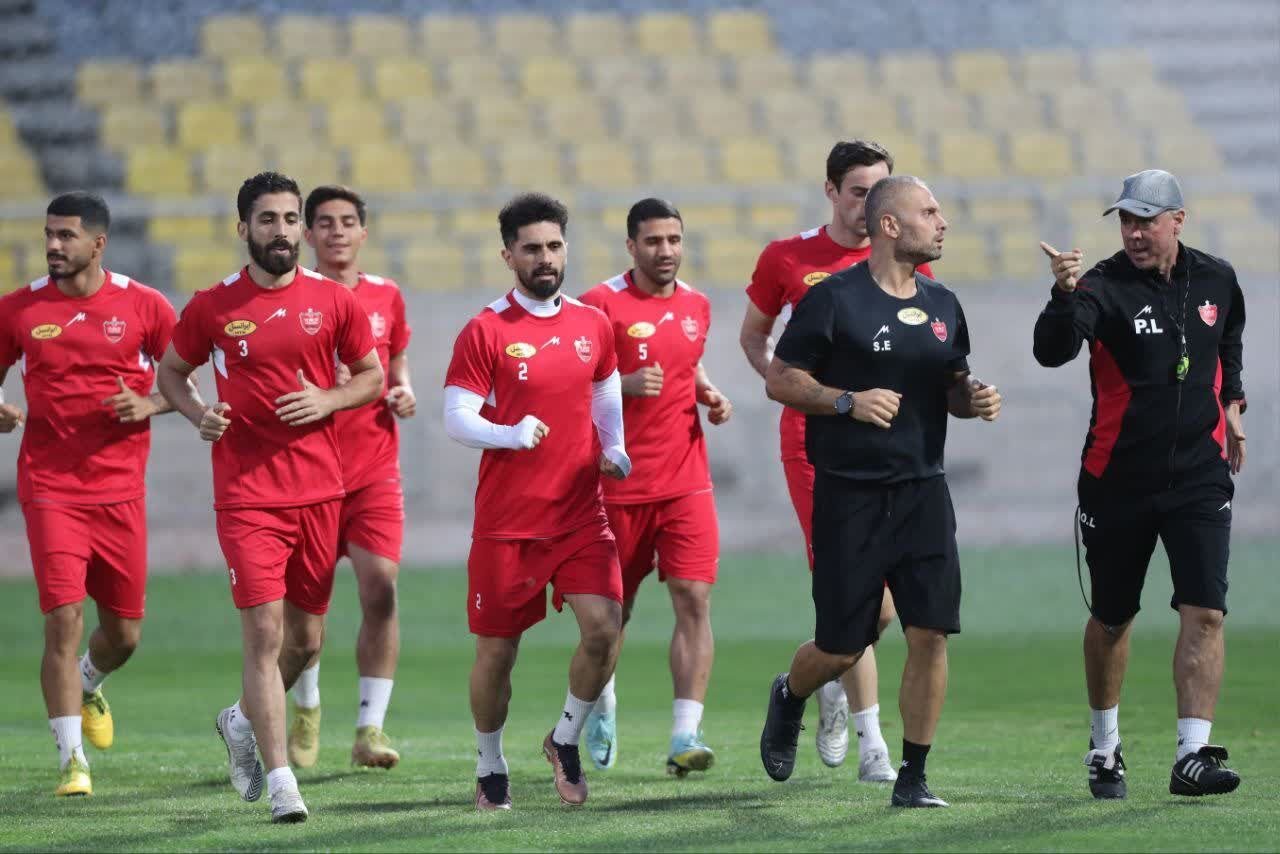 تمرین تاکتیکی مهم پرسپولیس پیش از گل‌گهر