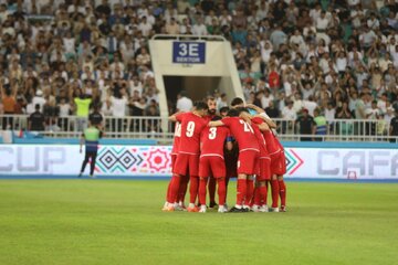 عکس‌| حرکت نمادین بازیکنان تیم ملی برای مردم فلسطین