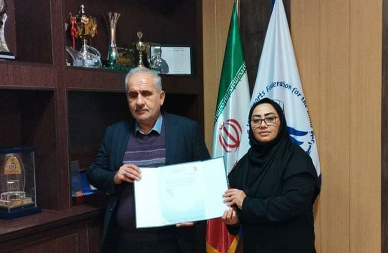 آبستان، سرپرست نایب رئیسی بانوان فدراسیون نابینایان شد