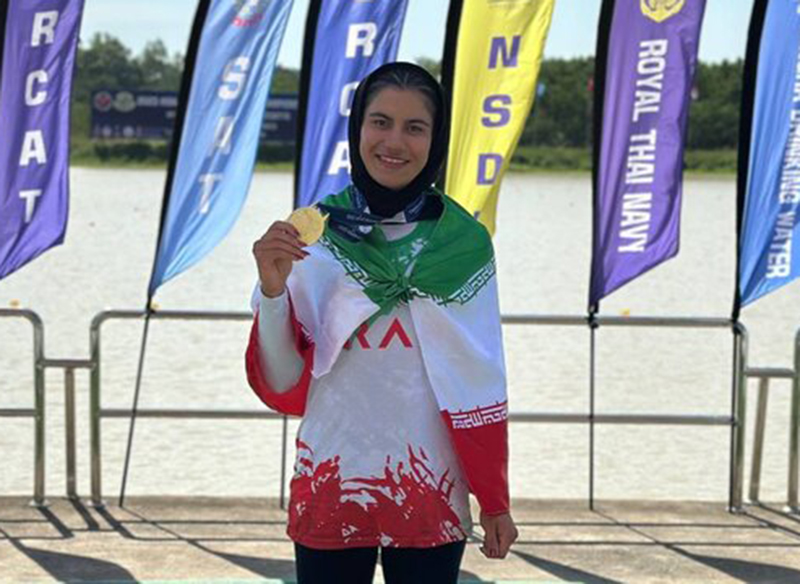 صعود یک پاروزن دختر ایران به فینال/ فاطمه مجلل باز هم طلایی شد