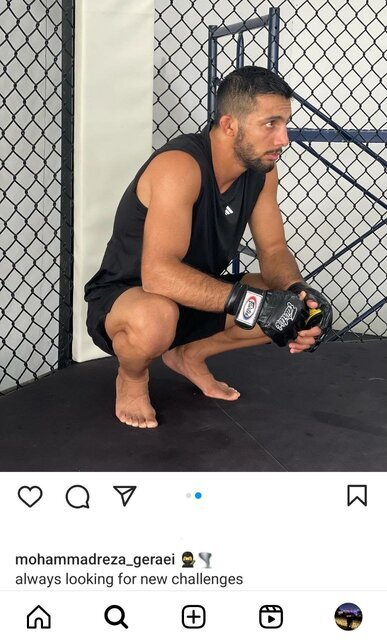 عکس| گرایی قید کشتی را زد و به MMA رفت