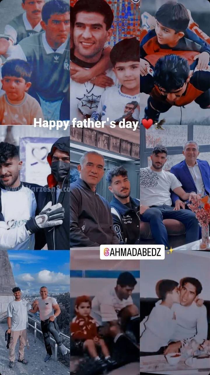 عکس‌| استوری خاص و متفاوت عابدزاده برای روز پدر