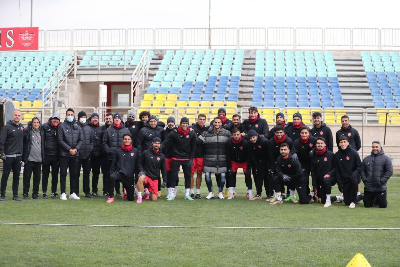 عکس‌| خداحافظی یک پرسپولیس در تمرین امروز
