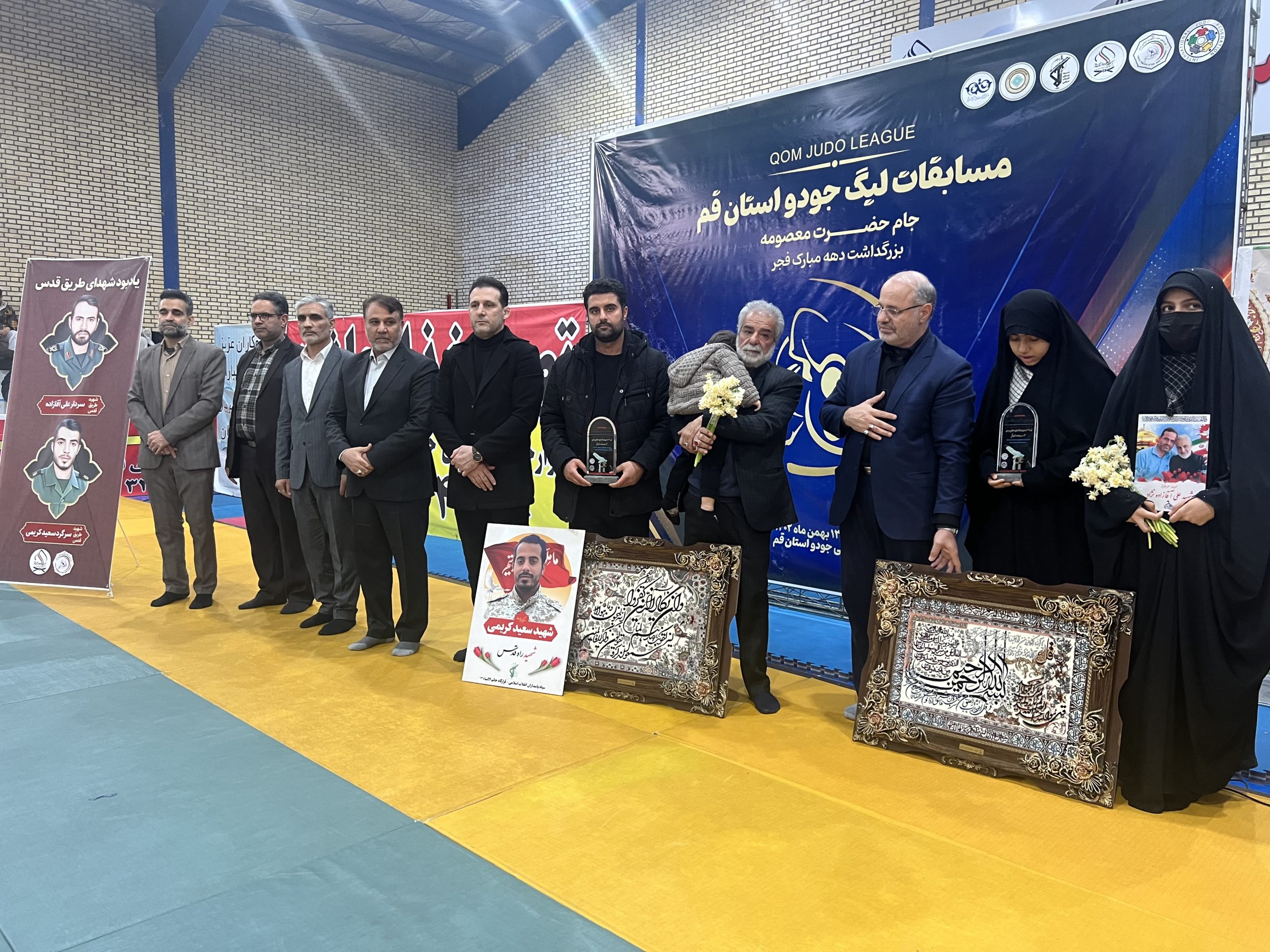 حضور میراسماعیلی در مراسم تجلیل از خانواده جودوکار شهید مدافع حرم
