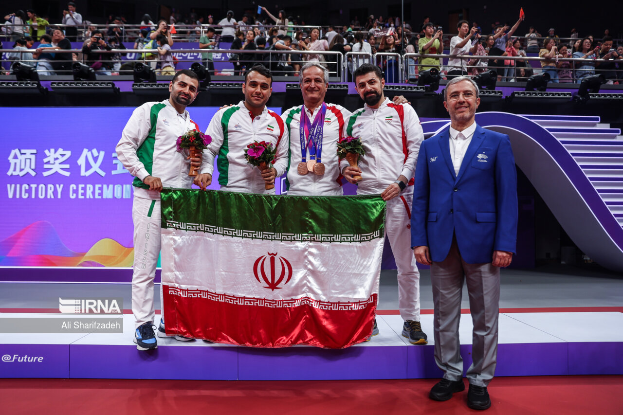 قارداشی: ۲ برنز تنیس‌روی میز در هانگژو تاریخی بود/ کرسی‌های بین‌المللی را حفظ کردیم