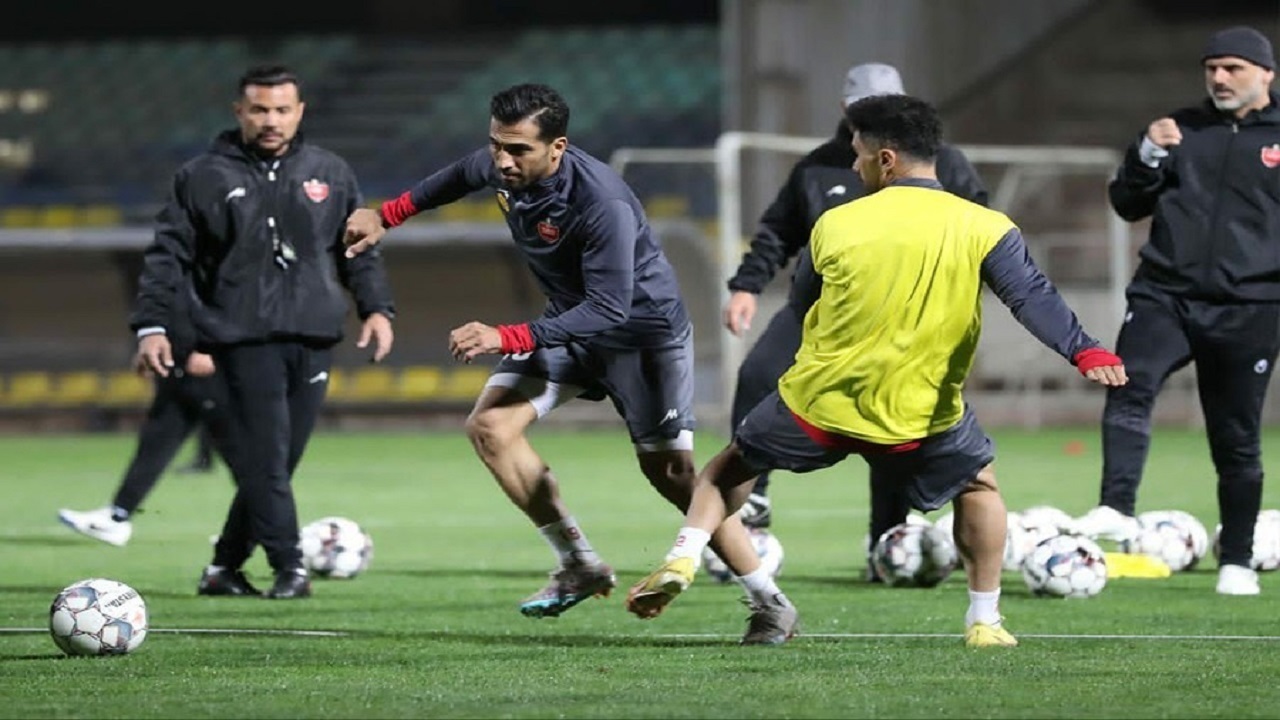 تمرین پرسپولیس بعد از دیدار با رضا درویش