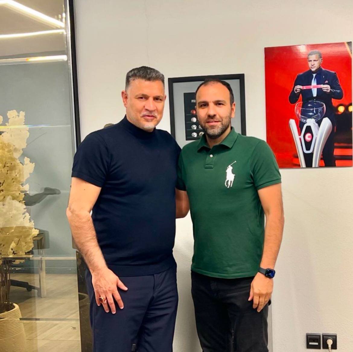 عکس‌| آقای گل پرسپولیسی‌ها مهمان علی دایی شد