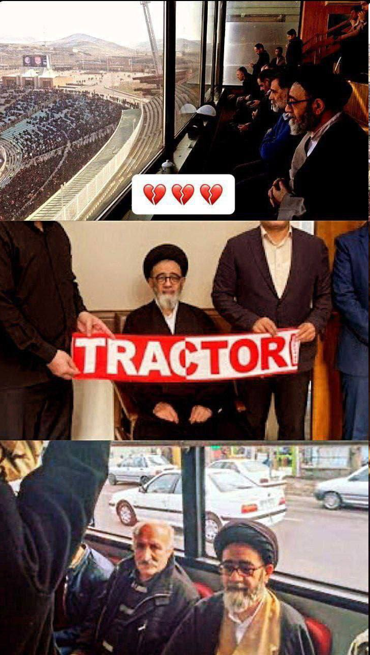 تصویر امام جمعه تبریز در کانال‌های هواداری تراکتور/روحت شاد آقا سید
