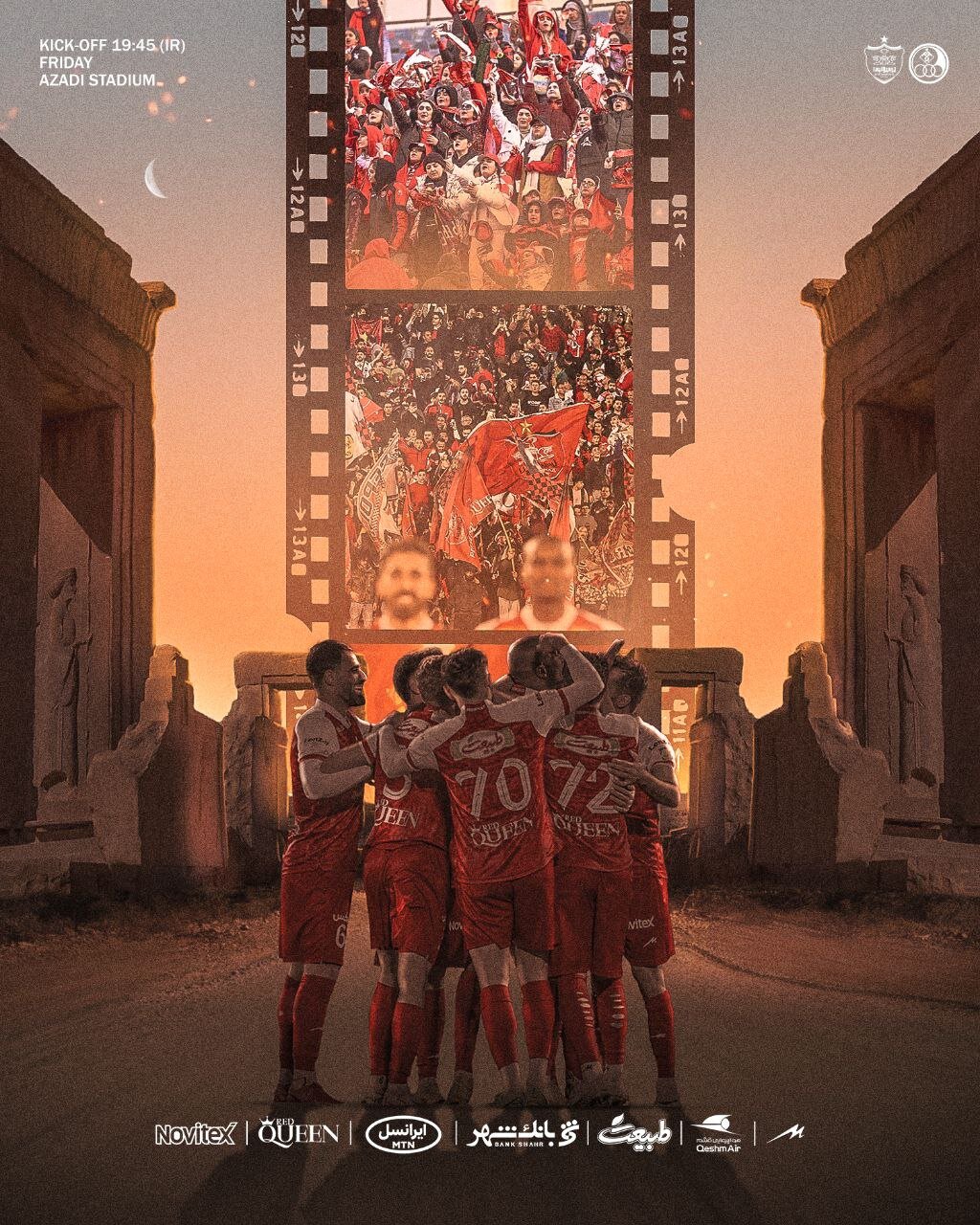 عکس‌| پرسپولیس در تخت‌جمشید آماده برد شد!