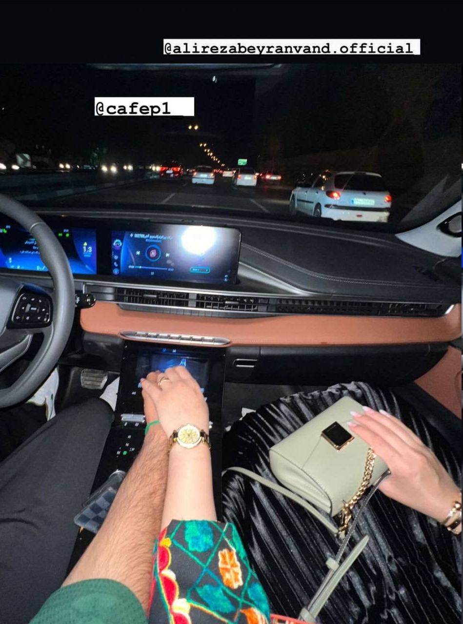 عکس| تصویر عاشقانه بیرانوند و همسرش