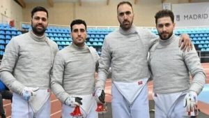 شمشیربازان سابر ایران در رده دهم جام‌جهانی مادرید