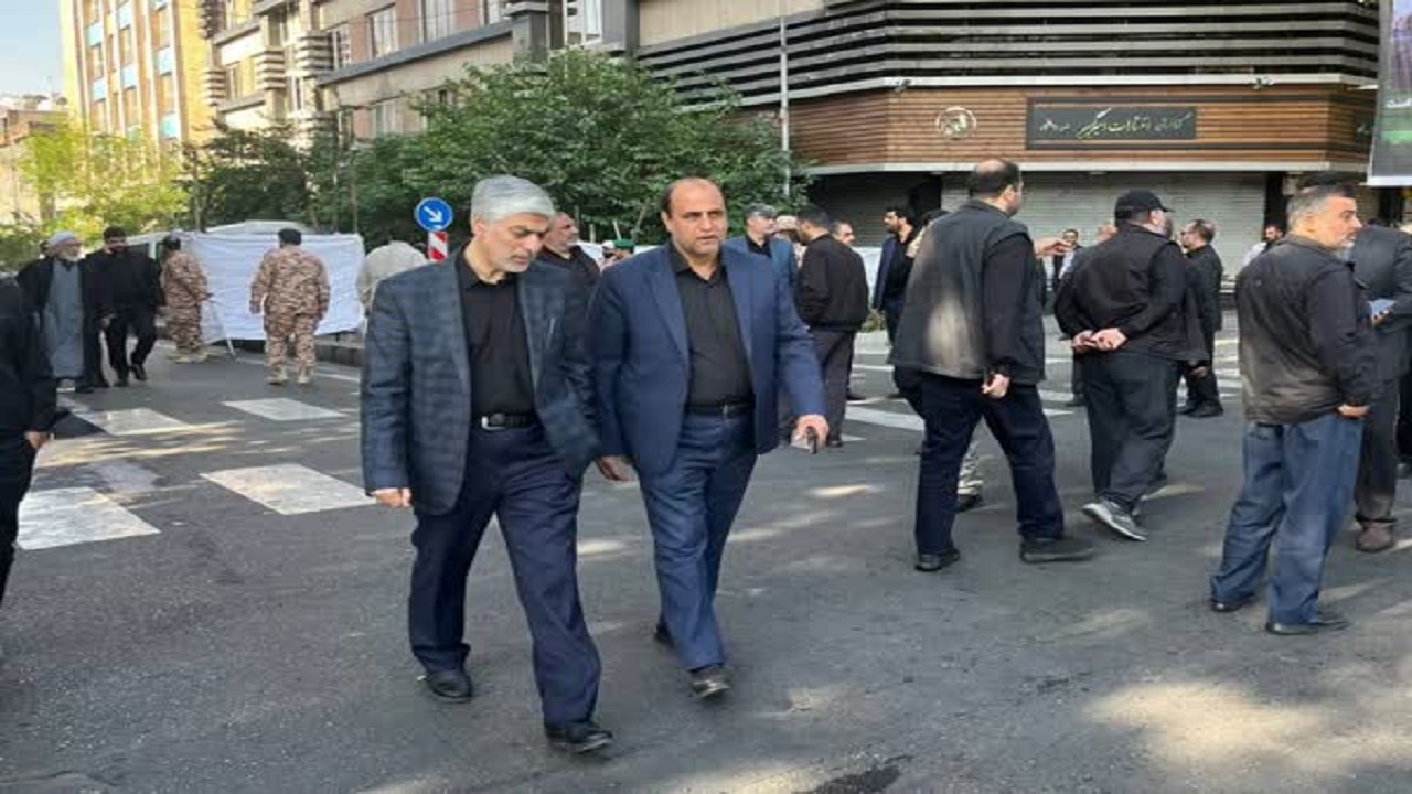 حضور وزیر ورزش و جوانان در مراسم تشییع شهدای خدمت