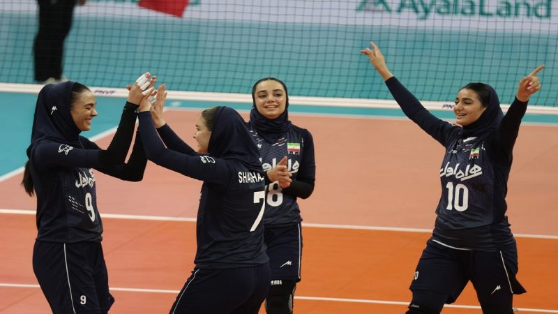 پیروزی دختران والیبال ایران برابر هنگکنگ