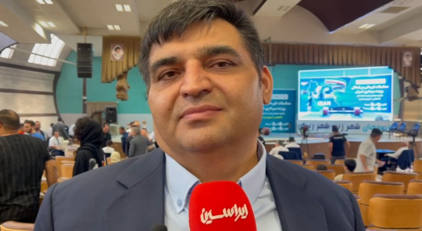 صحبت‌های حسین رضازاده در مسابقات قهرمانی بزرگسالان وزنه برداری ایران انتخابی اردوی تیم ملی