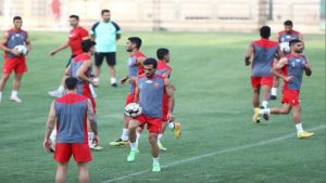 تمرین چالشی پرسپولیس در ورزشگاه کاظمی