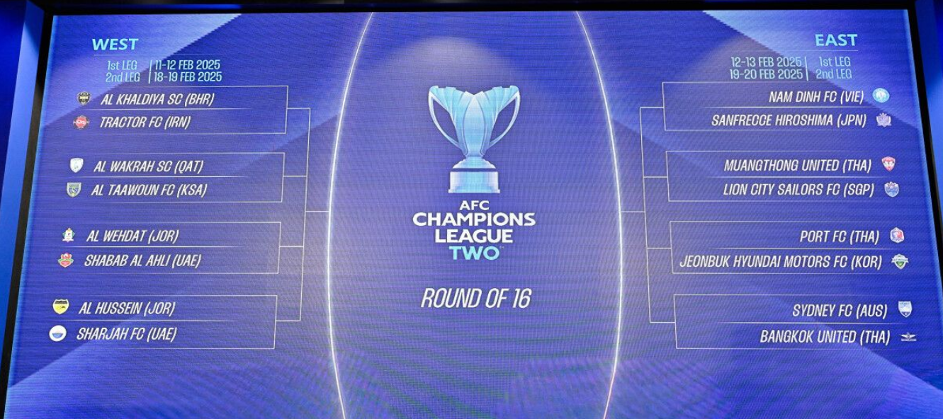 ACLTwo Knockout Stage Draw finalised