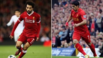 عکس | مقایسه عملکرد محمد صلاح و لوئیز سوارز در بهترین فصل حضور در لیورپول