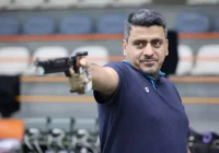 جواد فروغی طلایی شد؛ نخستین مدال تاریخ ایران در تپانچه ۵۰ متر آسیا