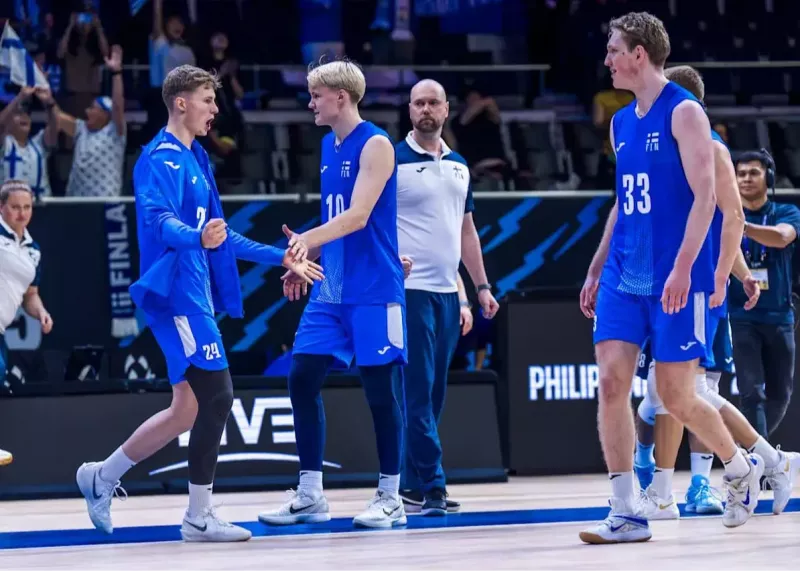 پیروزی ارزشمند فنلاند برابر کره و گام بزرگ به سوی صعود در والیبال قهرمانی جهان