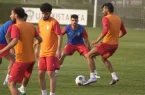 تمرین نخست تیم ملی فوتبال ایران در تاشکند پشت درهای بسته برگزار شد
