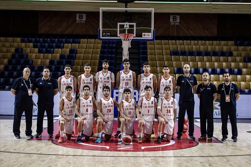 شکست تیم بسکتبال زیر ۱۶ سال ایران مقابل نیوزلند در کاپ آسیا ۲۰۲۵ مغولستان