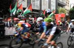اعتراضات حامیان فلسطین، دوچرخه‌سواری اسپانیا را متوقف کرد
