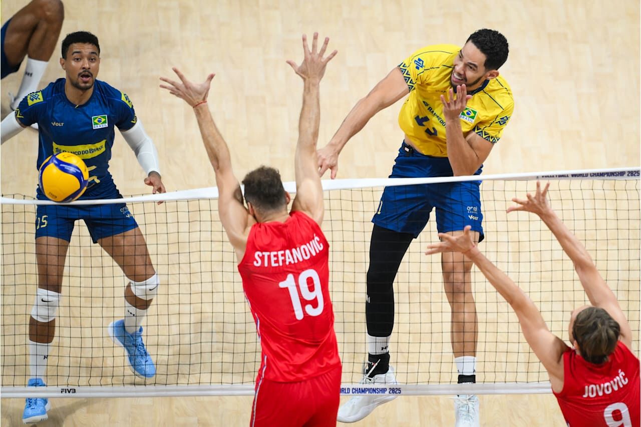 شوک بزرگ در والیبال جهان؛ برزیل در آستانه حذف پس از شکست سنگین از صربستان