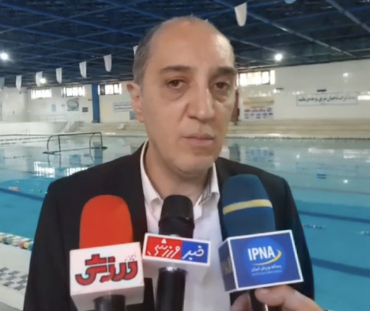 گفتگو با مسئولین برگزاری سومین دوره المپیاد استعدادهای برتر ورزش تهران در رشته واترپلو
