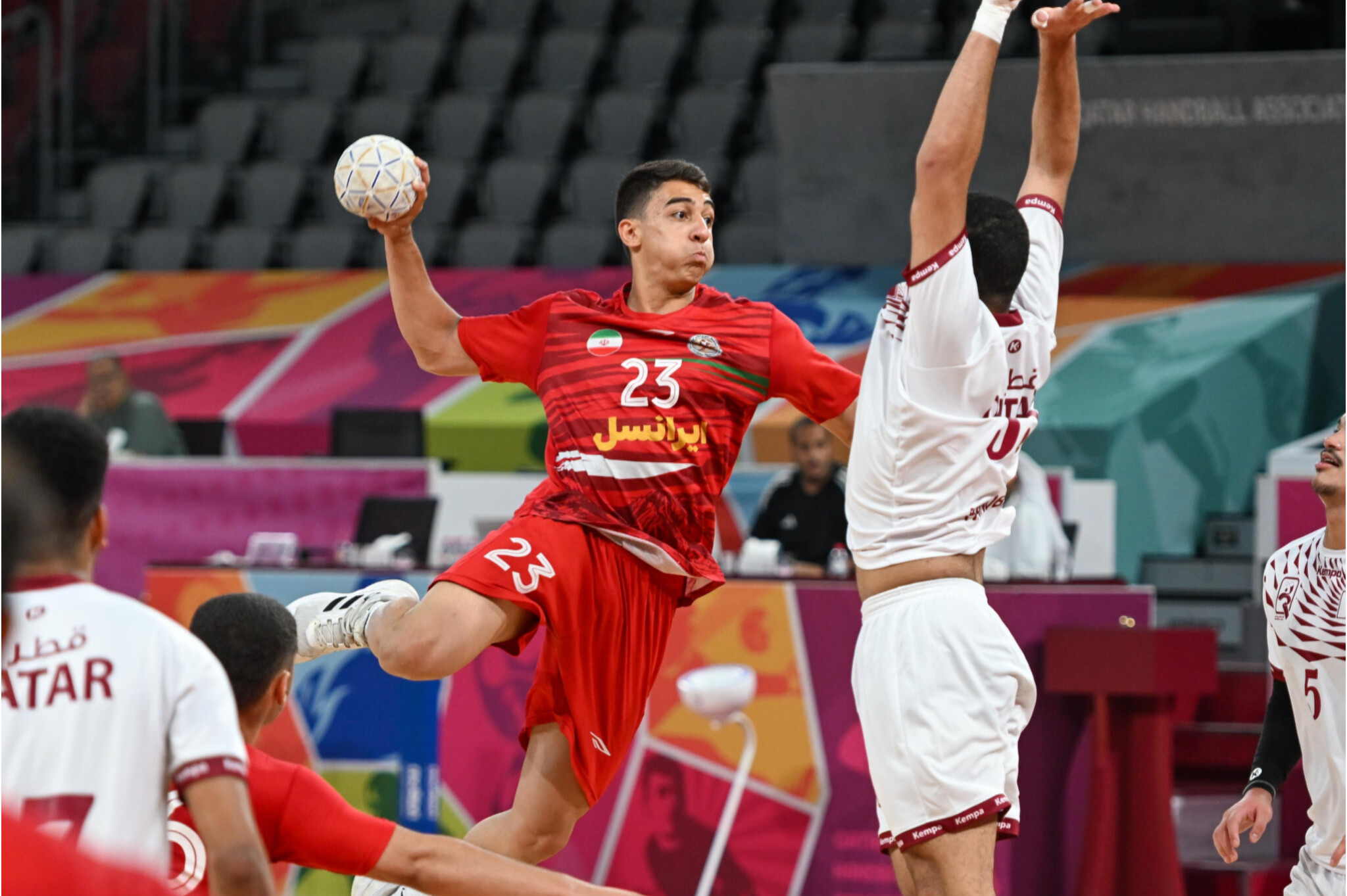 پیروزی مقتدرانه تیم‌ ملی هندبال نوجوانان ایران مقابل قطر و صعود به نیمه‌نهایی آسیا