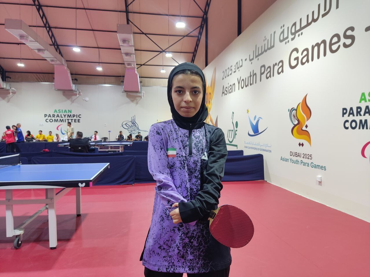 طلای زهرا نمازی در پاراتنیس روی میز پاراآسیایی امارات