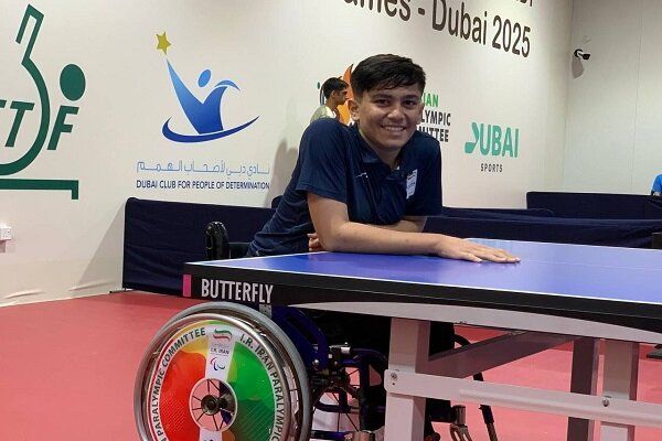 بنیامین وحیدی با برنز پاراتنیس جوانان دبی به کار خود پایان داد