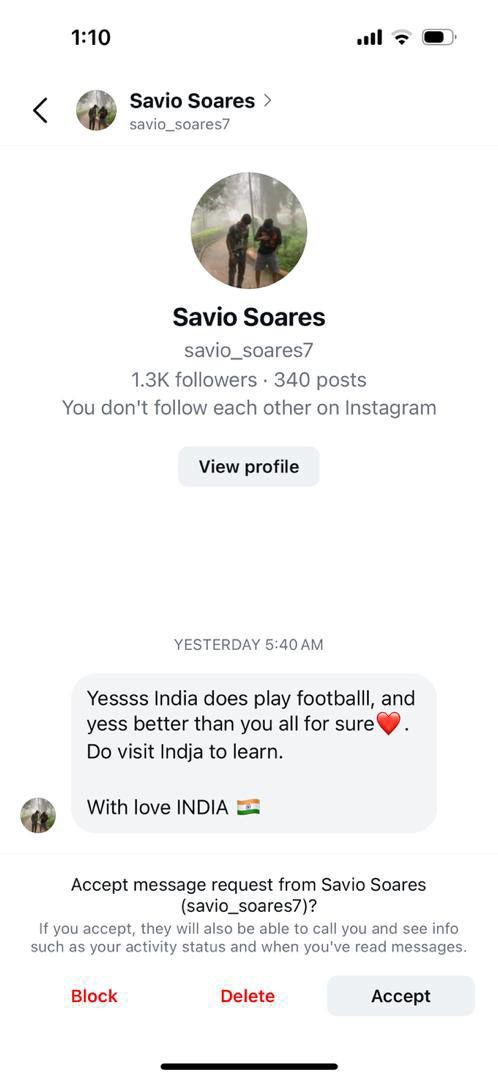 اظهارات میثاقی در فوتبال برتر بازتاب جهانی پیدا کرد و دایرکتهای هندیها پر شد