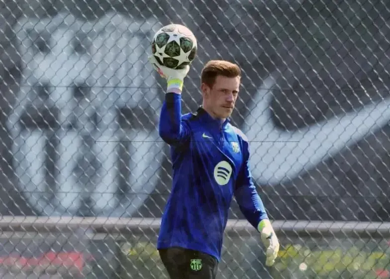 بازگشت تراشتگن به تمرینات بارسلونا رقابت تازه درون دروازه