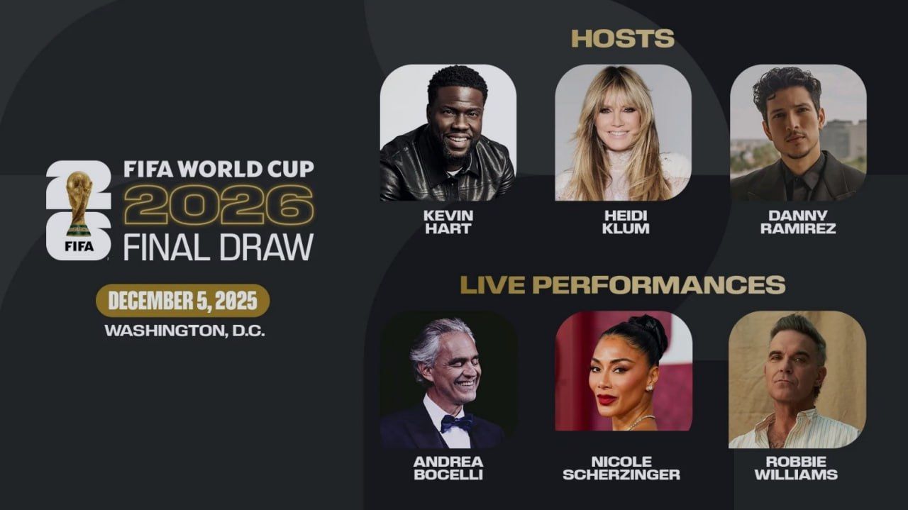 مجریان قرعه‌کشی جام جهانی: شش هنرمند مشهور