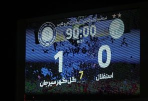 پوشش تصویری بازی استقلال و گل گهر