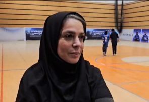 مصاحبه با چراغی بعد از دیدار دو تیم فوتسال بانوان استقلال و ثامن مشهد